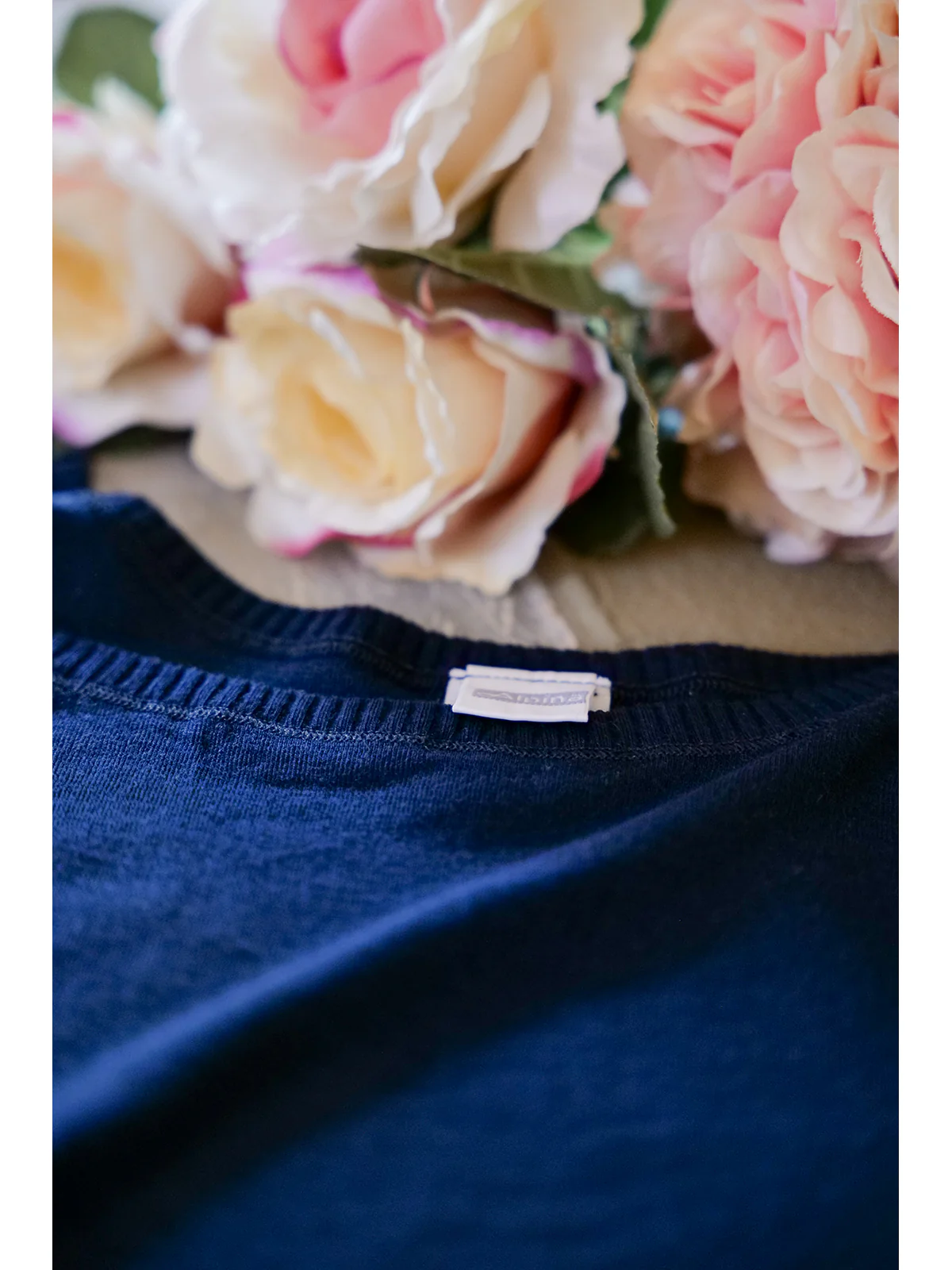 Thin Strap Tank Top In Pure Virgin Merino Wool - BLUE - Image 8