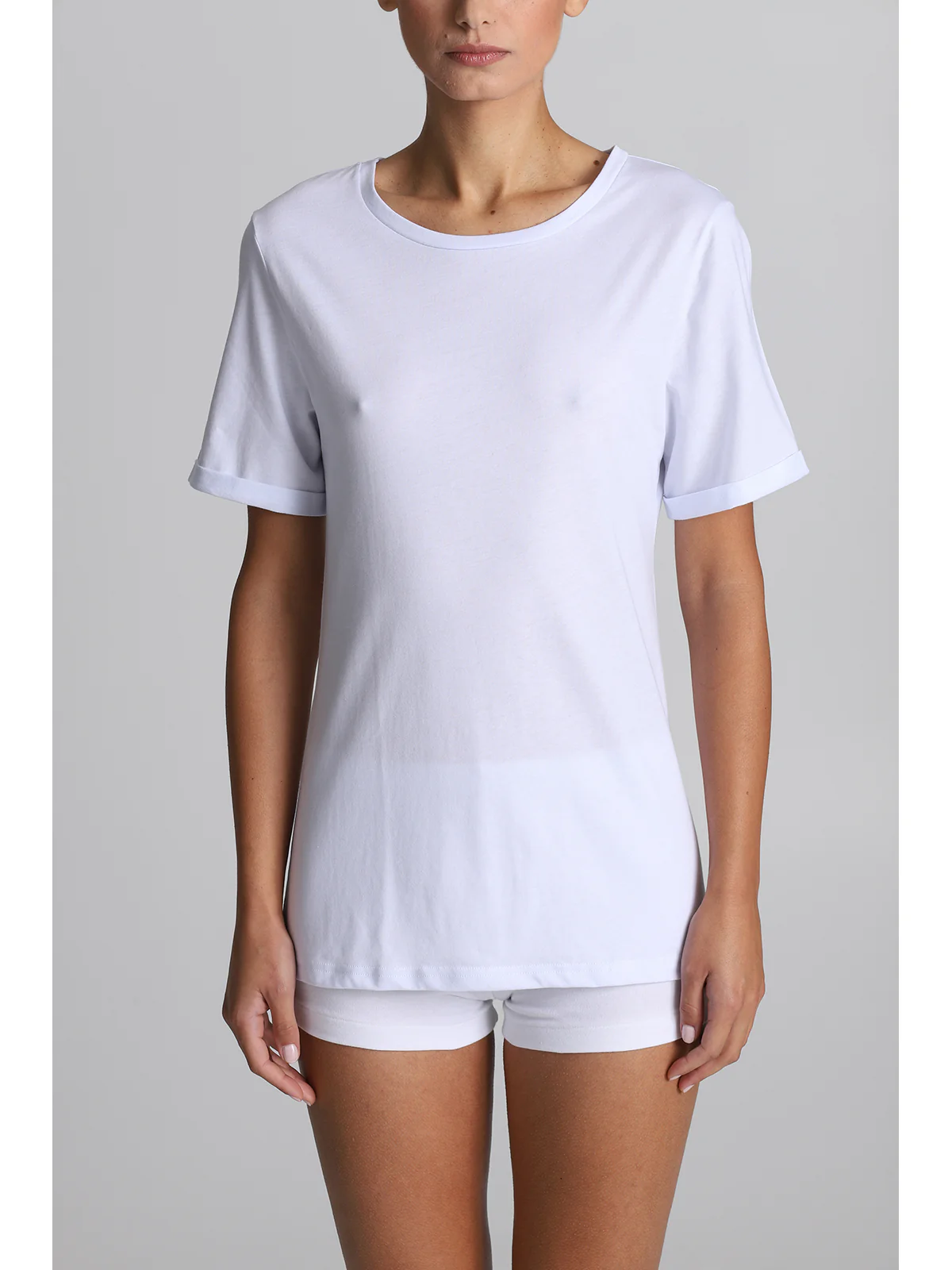 Pure Cotton T-Shirt - WHITE