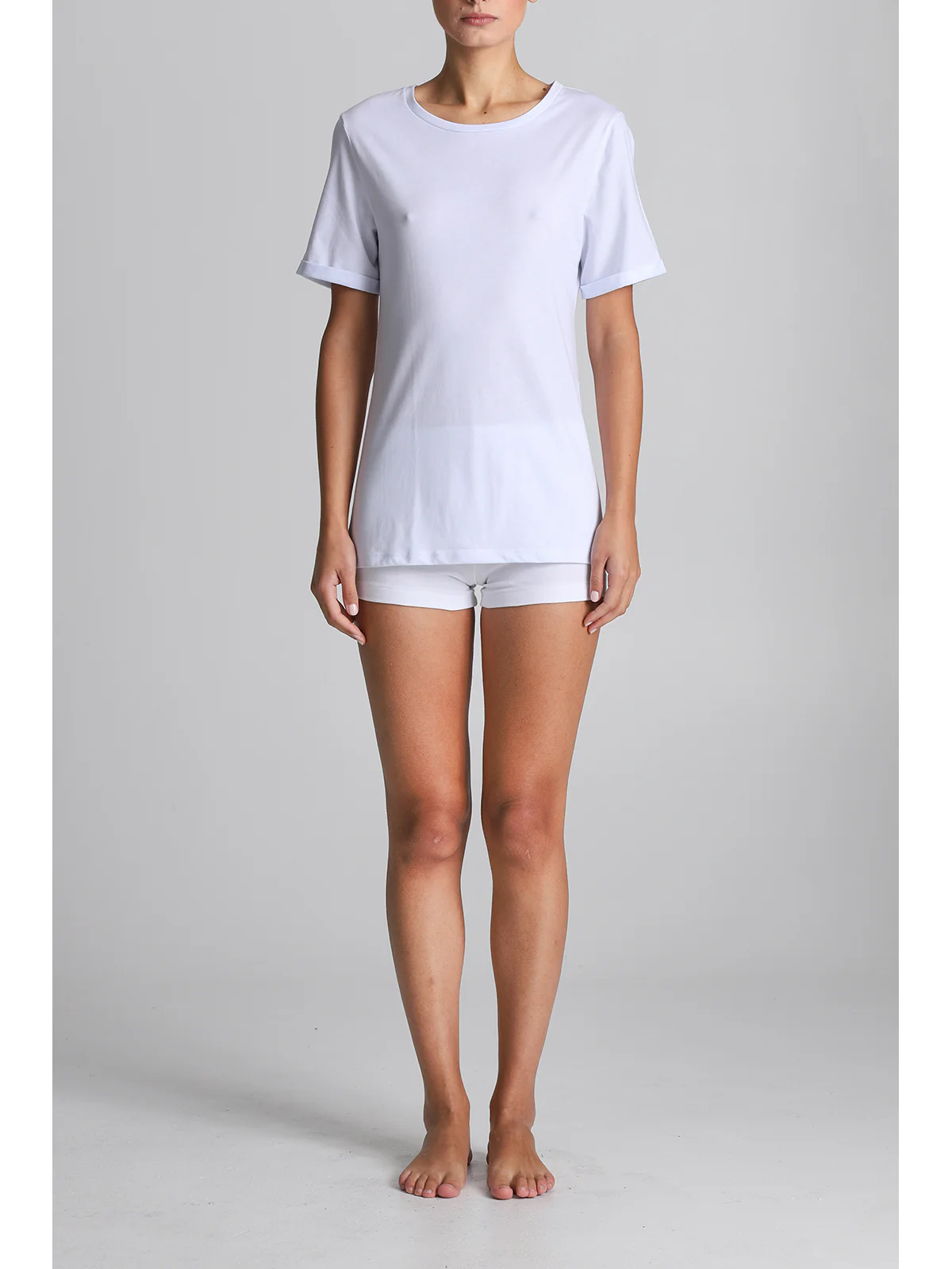 Pure Cotton T-Shirt - WHITE - Image 3