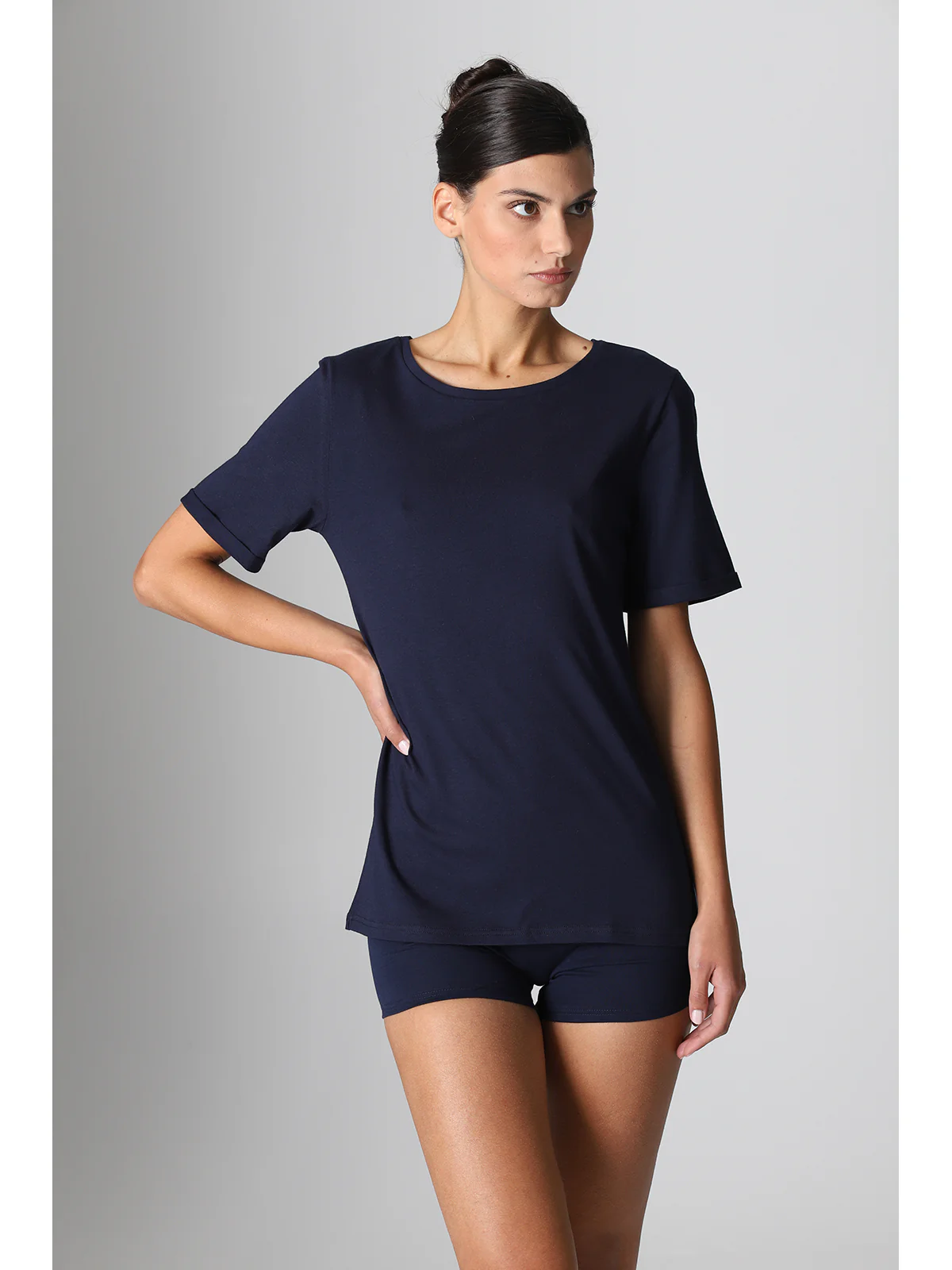 Pure Cotton T-Shirt - BLUE - Image 2