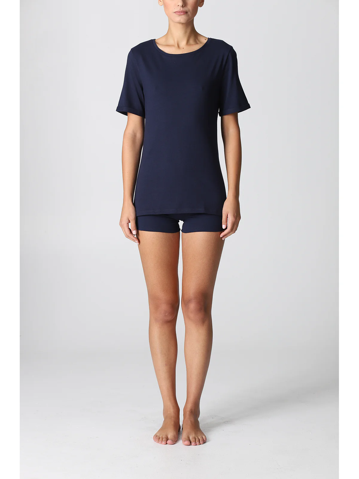 Pure Cotton T-Shirt - BLUE - Image 3