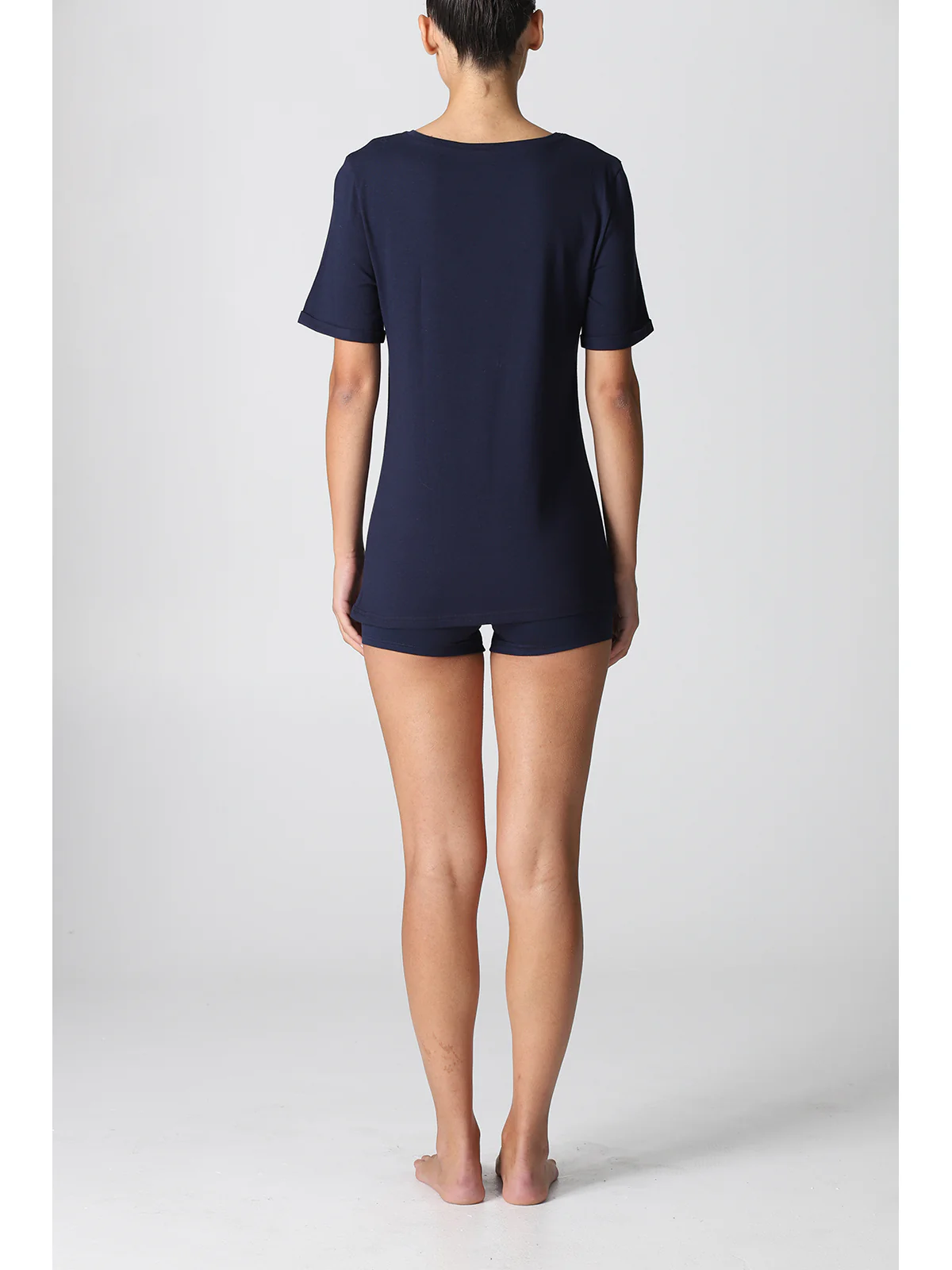 Pure Cotton T-Shirt - BLUE - Image 4