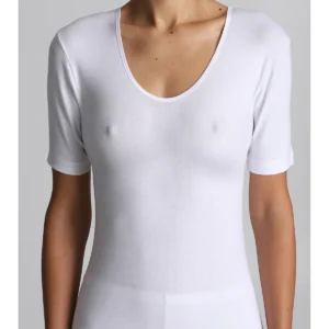 Pure Cotton Short-Sleeved T-Shirt - WHITE