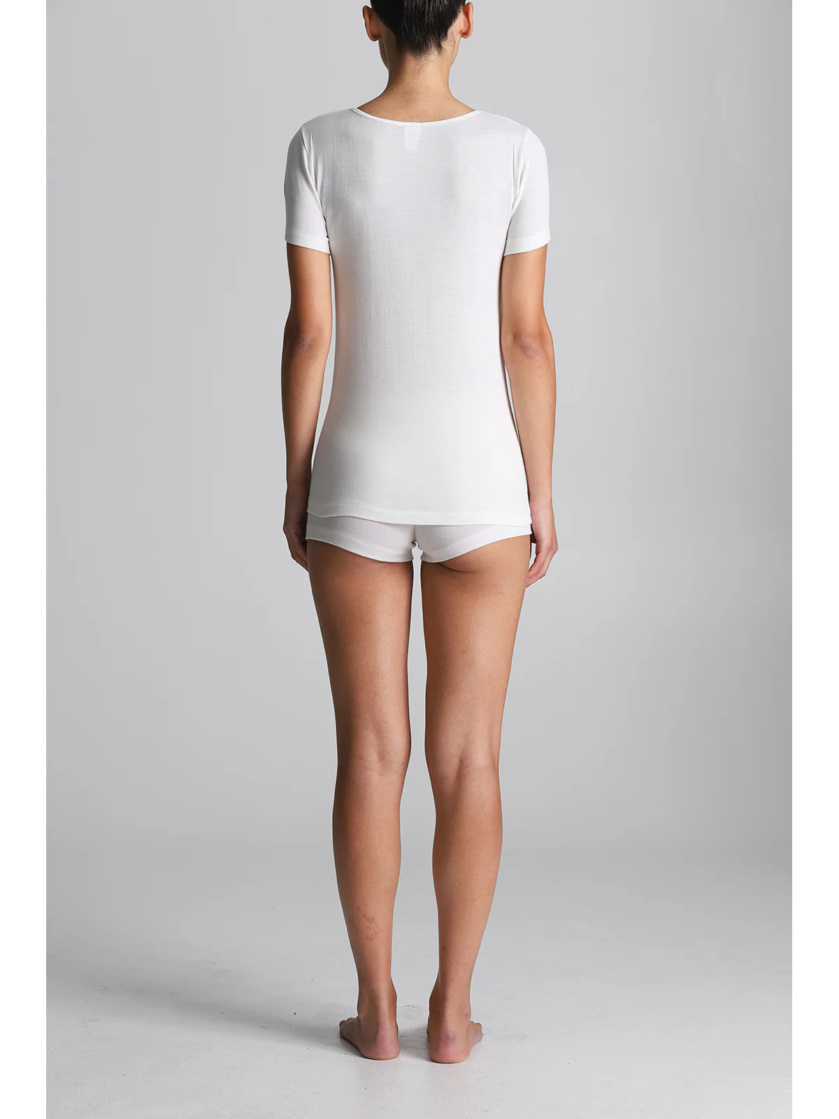 Wool And Cotton T-Shirt - WHITE - Image 3