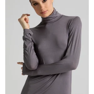 Women's Turtleneck In Soft Micromodal - GREY