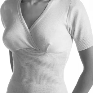 Heavy Pure Wool T-Shirt - WHITE