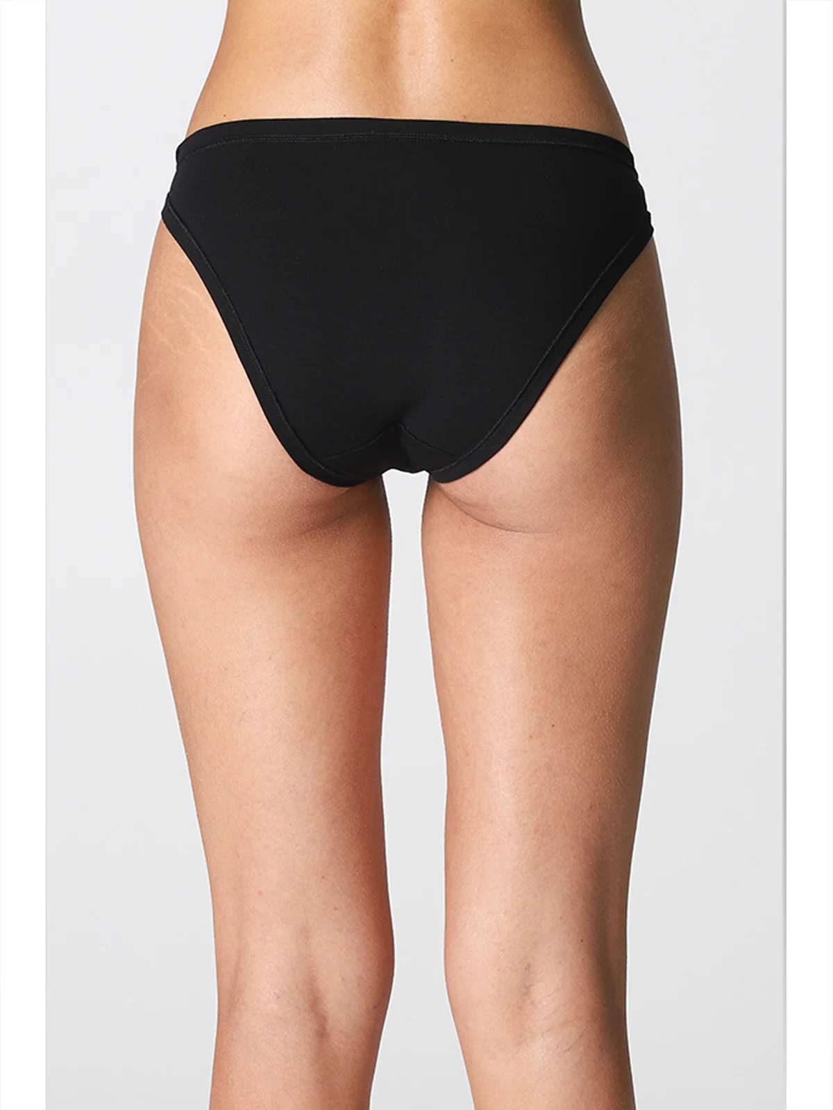 Low-Waisted Briefs (2 Pcs.) - BLACK - Image 2