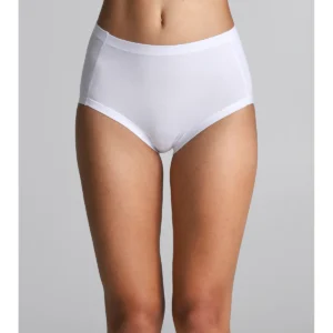Maxi Briefs In Stretch Cotton And Modal - WHITE