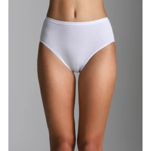 High-Waisted Briefs - White