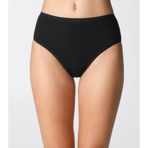 High-Waisted Briefs (2 Pcs.) - BLACK