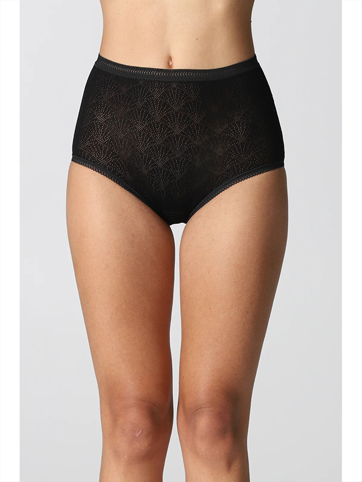 Panties With Certified Cotton Edge - BLACK