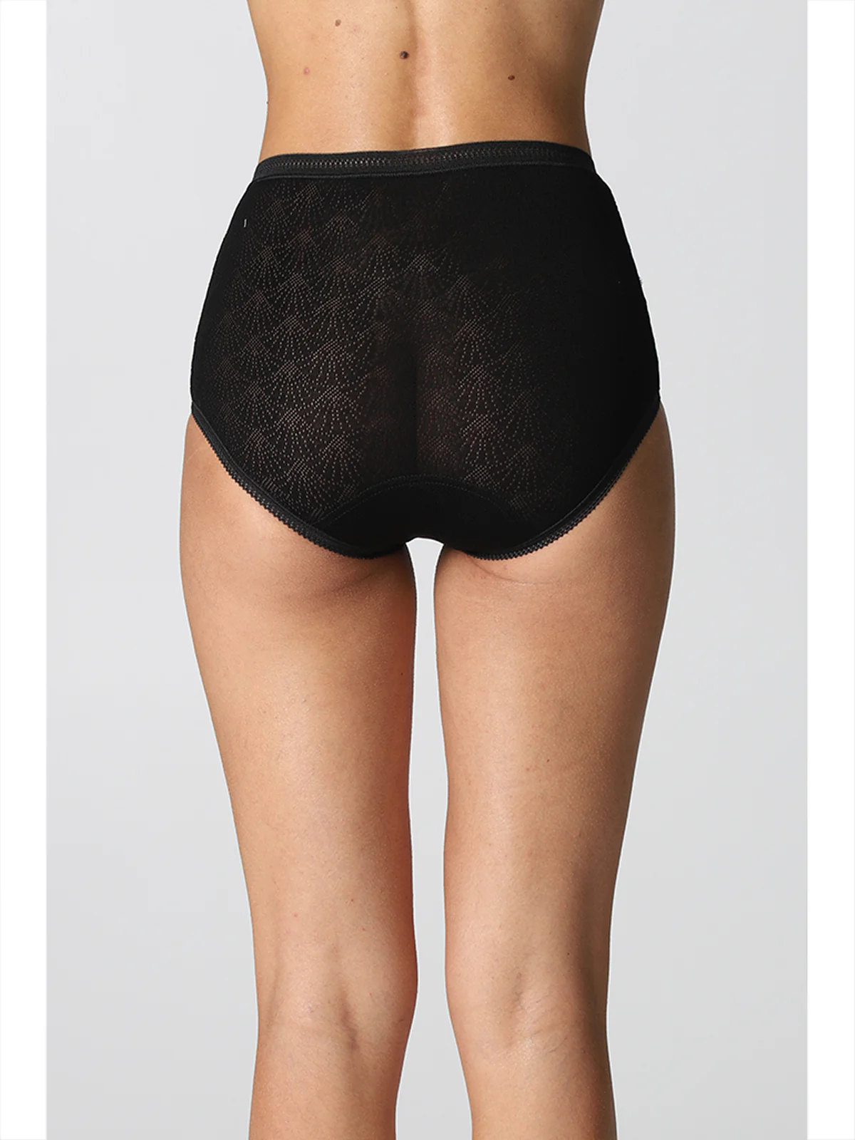 Panties With Certified Cotton Edge - BLACK - Image 2