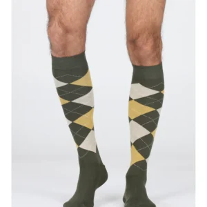 Long sock in warm cotton- BLUE