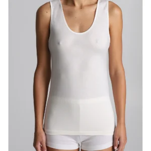 Wool And Cotton Tank Top - White
