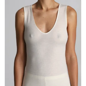 Vest In Lightweight Pure Virgin Wool - WHITE