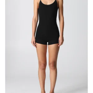 Stretch Cotton And Micromodal Top - BLACK