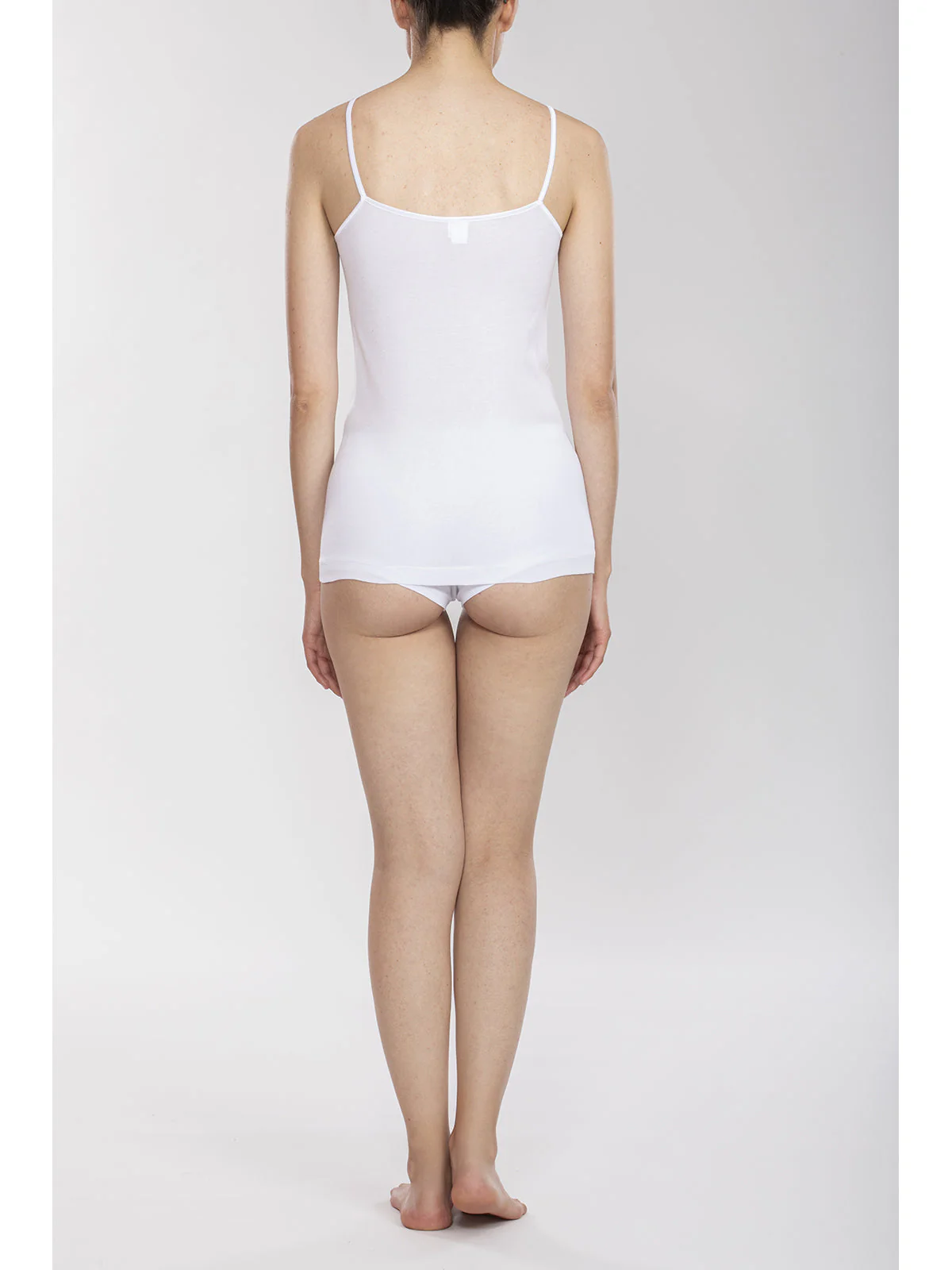 Top Tank Made Of Prestigious Certified Filoscozia® - WHITE - Image 3