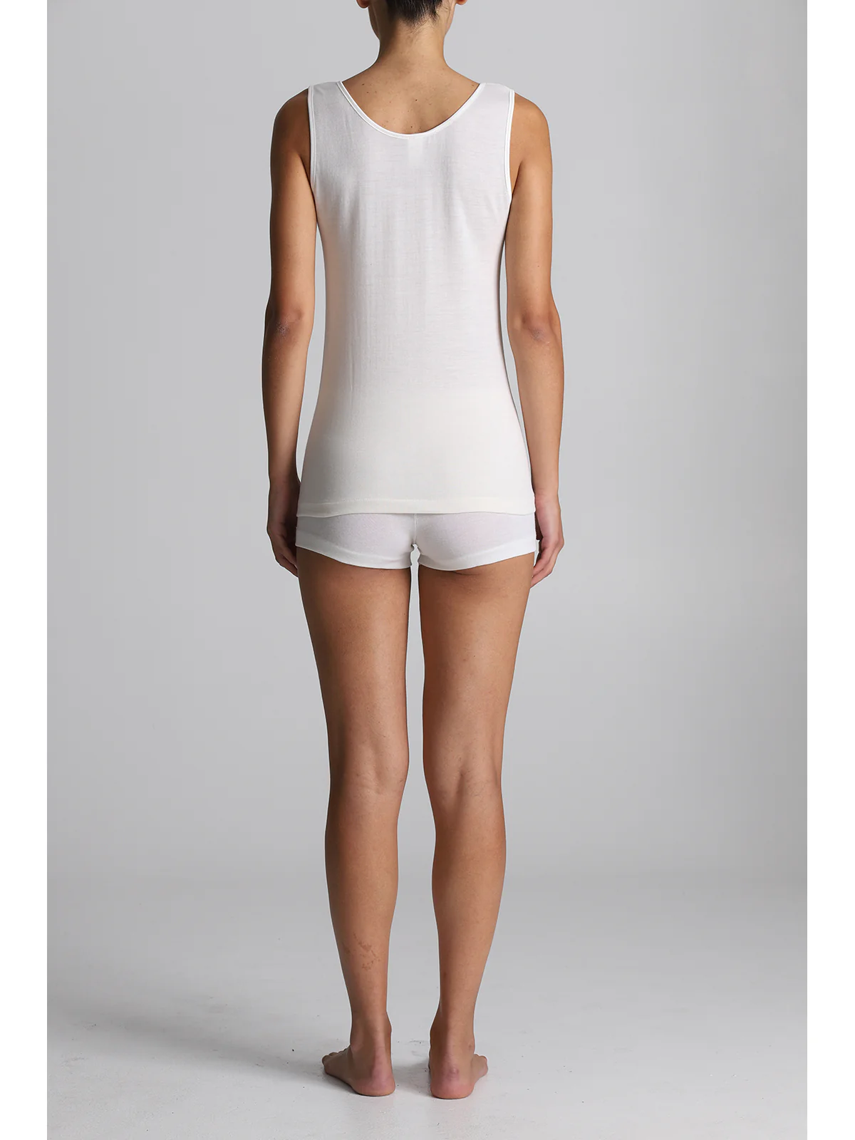 Wool And Cotton Tank Top - White - Image 3