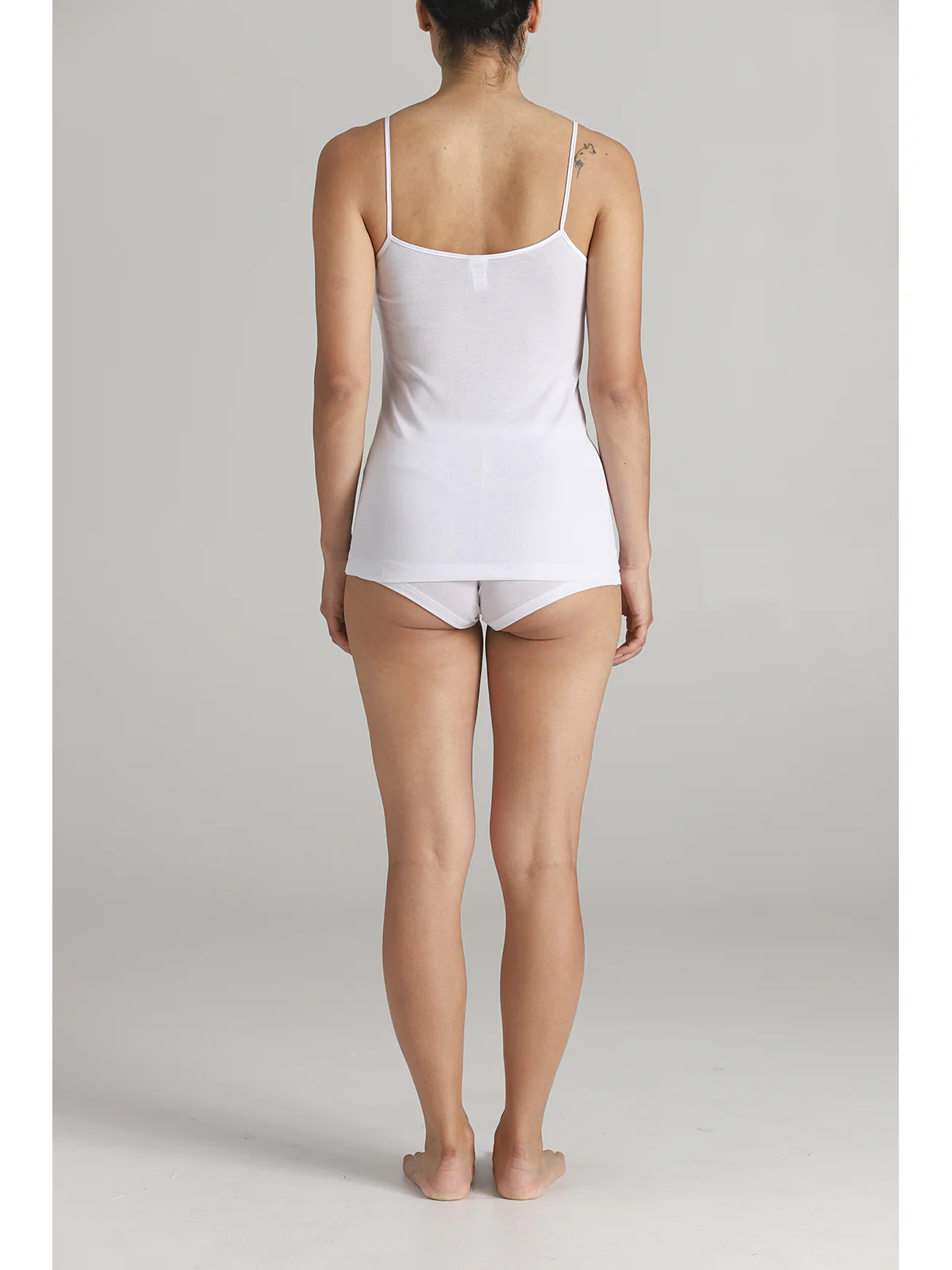 Premium Women's Top With Straps In Certified FiloscoGia® - WHITE - Image 5